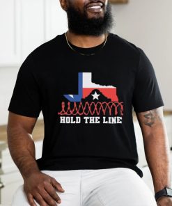 Texas Razor Wire Hold The Line Flag Shirt