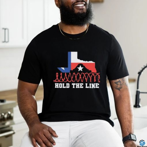 Texas Razor Wire Hold The Line Flag Shirt