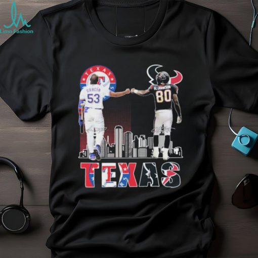 Texas Sports Teams Adolis García And Andre Johnson Signatures Shirt