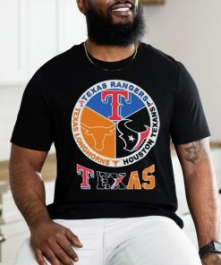 Texas Sports Teams Logo Texas Rangers Houston Texans And Texas Longhorns Shirt