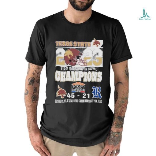 Texas State 2023 First Responder Bowl ChampionsTee Shirt