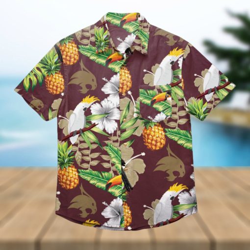 Texas State Bobcats Floral Hawaiian Shirt