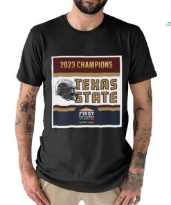Texas State Bobcats Football Are 2023 First Responder Bowl Champions T Shirt