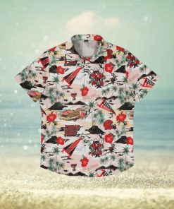 Texas Tech Red Raiders Thematic Stadium Print Hawaiian Shirt