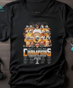 Texas longhorns 2024 cheez it citrus bowl champions signatures Texas longhorns shirt