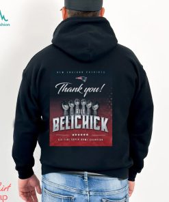 Thank You Bill Belichick New England Patriots Six Time Super Bowl Champion Shirt
