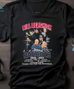 Thank You Coach Bill Belichick 2000 2023 Career Highlights And Awards Signatures Shirt