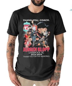 Thank You, Coach Jurgen Klopp 2015 2024 Liverpool Thank You For The Memories Signature Shirt
