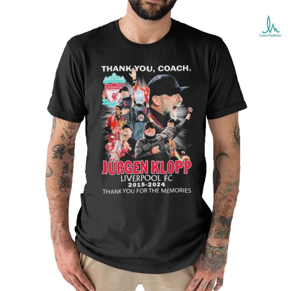 Thank You, Coach Jurgen Klopp 2015 2024 Liverpool Thank You For The Memories Signature Shirt Thank You, Coach Jurgen Klopp 2015 2024 Liverpool Thank You For The Memories Signature Shirt
