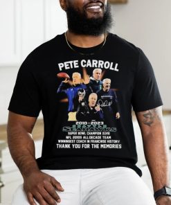 Thank You Pete Carroll 2010 2023 Seattle Seahawks Winningest Coach In Franchise History Shirt