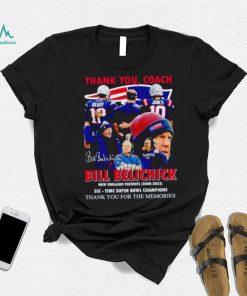 Thank you Coach Bill Belichick New England Patriots 2000 2023 thank you for the memories shirt