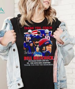 Thank you Coach Bill Belichick New England Patriots 2000 2023 thank you for the memories shirt
