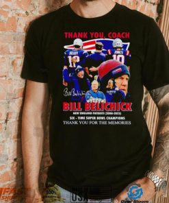 Thank you Coach Bill Belichick New England Patriots 2000 2023 thank you for the memories shirt