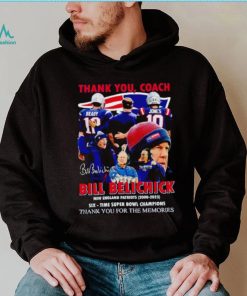 Thank you Coach Bill Belichick New England Patriots 2000 2023 thank you for the memories shirt