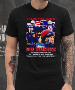 Thank you Coach Bill Belichick New England Patriots 2000 2023 thank you for the memories shirt