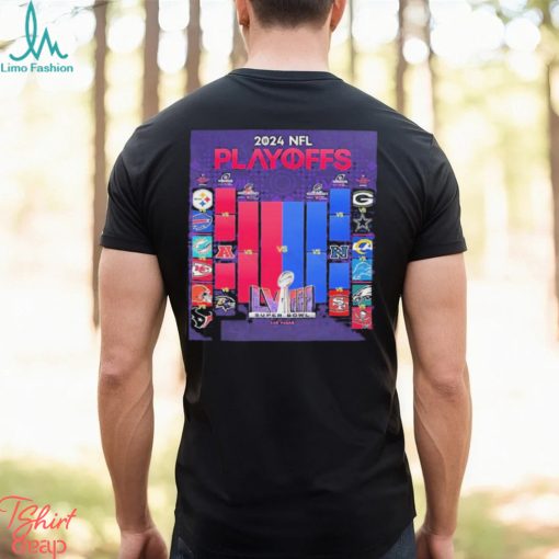 The 2024 NFL Playoffs Matchups Are Set Race To Super Bowl LVIII In Las Vegas Shirt