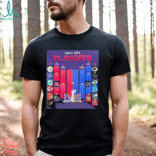 The 2024 NFL Playoffs Matchups Are Set Race To Super Bowl LVIII In Las Vegas Shirt