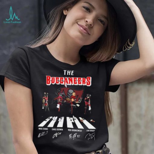 The Buccaneers Team Abbey Road 2023 2024 Playoffs Signatures Shirt