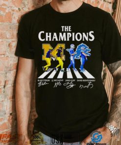 The Champions Abbey Road Blake Corum J.J McCarthy Jared Goff signatures shirt