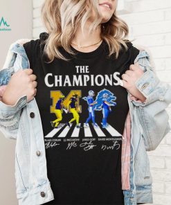 The Champions Abbey Road Blake Corum J.J McCarthy Jared Goff signatures shirt