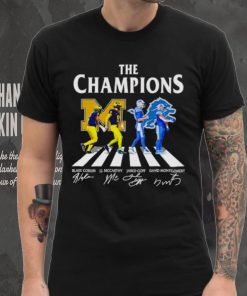 The Champions Abbey Road Blake Corum J.J McCarthy Jared Goff signatures shirt