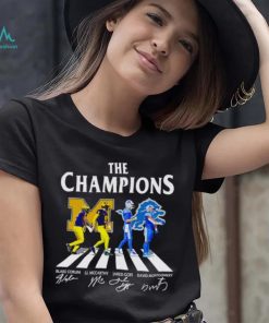 The Champions Abbey Road Blake Corum J.J McCarthy Jared Goff signatures shirt