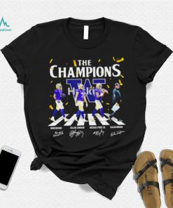The Champions Washington Hukies player signatures logo shirt