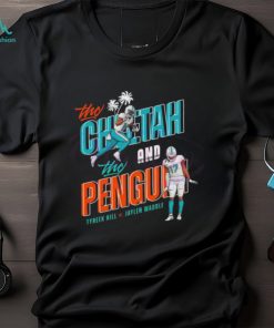 The Cheetah And The Penguin Miami Dolphins Tyreek Hill And Jaylen Waddle T shirt