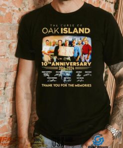 The Curse of Oak Island 10th anniversary 2014 2024 thank you for the memories shirt