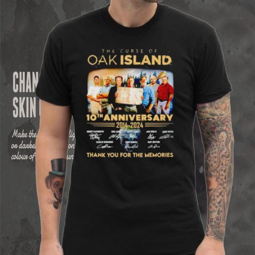 The Curse of Oak Island 10th anniversary 2014 2024 thank you for the memories shirt