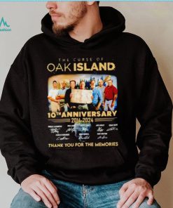 The Curse of Oak Island 10th anniversary 2014 2024 thank you for the memories shirt