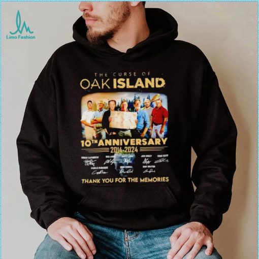 The Curse of Oak Island 10th anniversary 2014 2024 thank you for the memories shirt