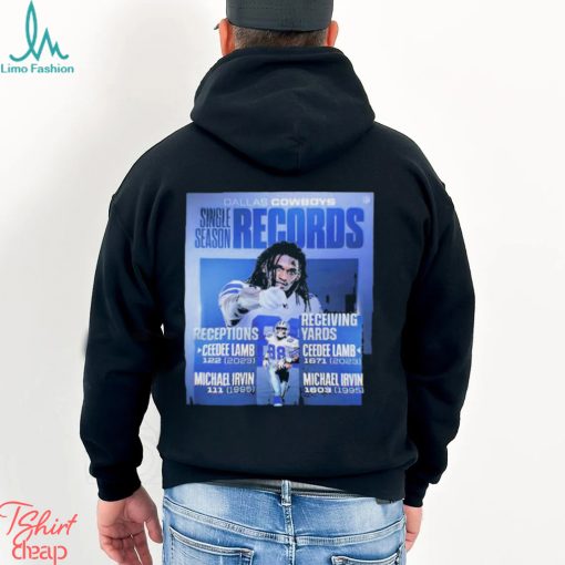 The Dallas Cowboys Player 88 CeeDee Lamb Record Books Shirt
