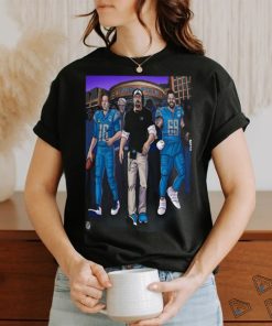 The Detroit Lions On To The NFC Championship Title With All Of Detroit Behind Them 2024 Shirt
