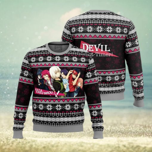 The Devils Crew The Devil is a Part Timer Ugly Christmas Sweater