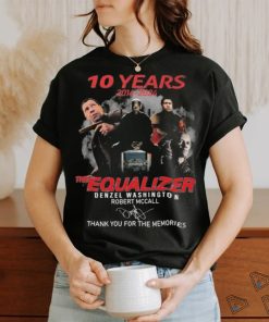 The Equalizer Denzel Washington 10 Years 2014 2024 Thank You For The Memories Signatures Shirt