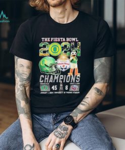 The Fiesta Bowl 2024 Champions Oregon Ducks 45 6 Liberty Flames January 12024 T Shirt