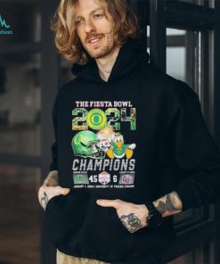 The Fiesta Bowl 2024 Champions Oregon Ducks Mascot 45 6 Liberty Flames January 12024 University Of Phoenix Stadium T Shirt