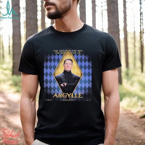The Greater The Spy The Bigger The Lie John Cena As Wyatt In Argylle Movie Shirt