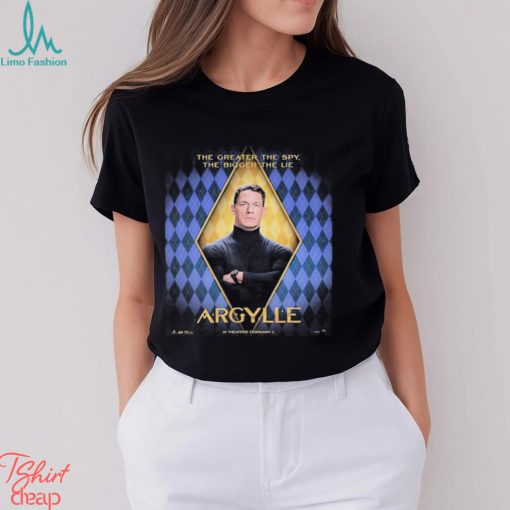 The Greater The Spy The Bigger The Lie John Cena As Wyatt In Argylle Movie Shirt