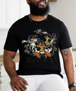 The Looney Tunes Cartoon Baltimore Ravens Football Logo Characters 2024 Shirt