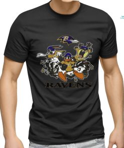 The Looney Tunes Cartoon Baltimore Ravens Football Logo Characters 2024 Shirt
