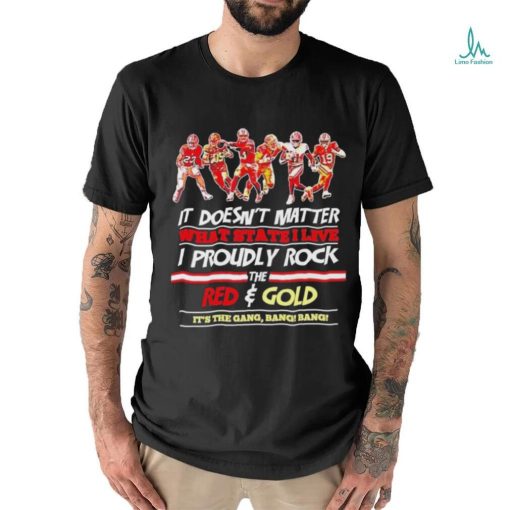 The Niners Proudly Rock The Red And Gold It’s The Gang Bang Bang Shirt