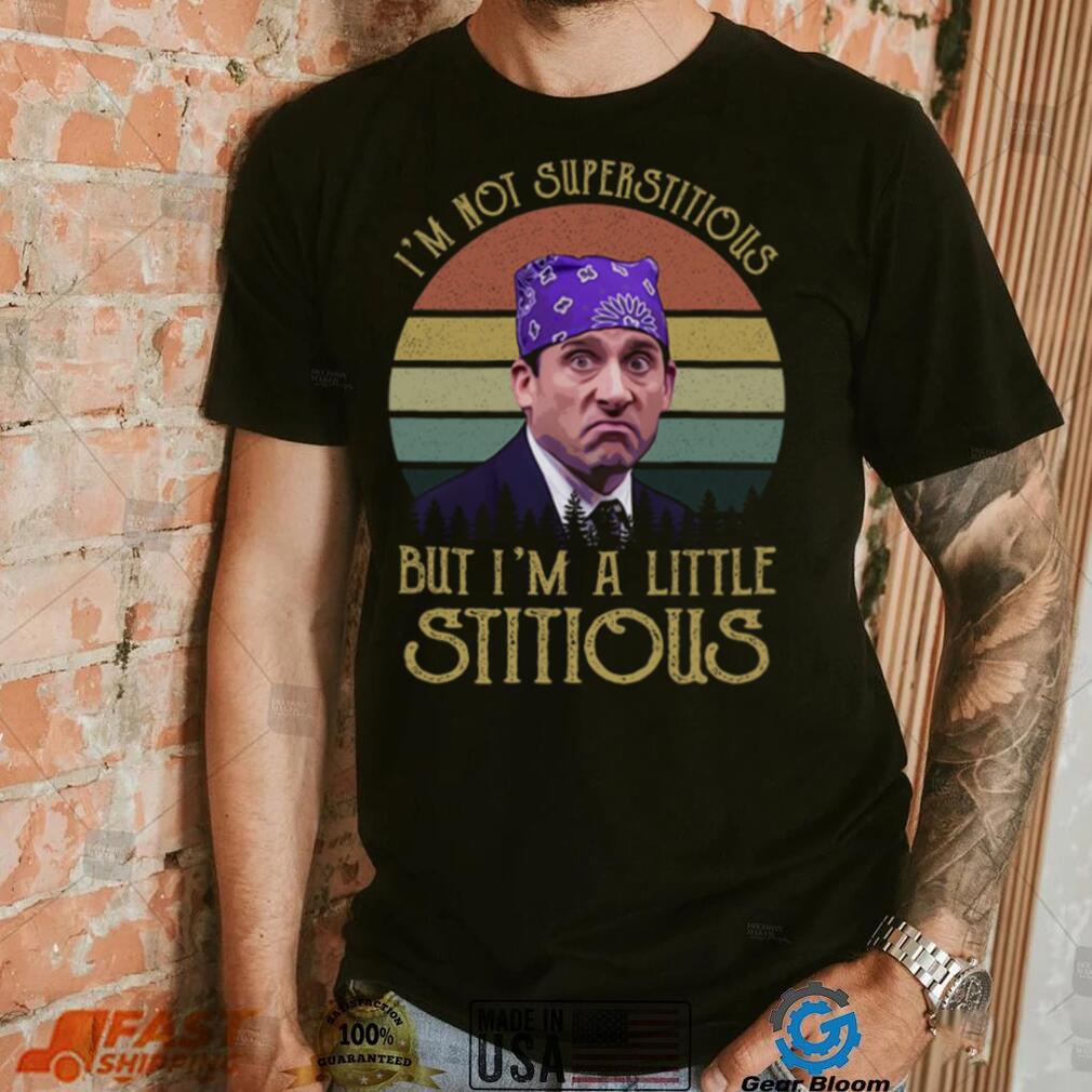 The Office Michael Scott I’m Not Superstitious But I Am A Little Stitious T Shirt The Office Michael Scott I’m Not Superstitious But I Am A Little Stitious T Shirt