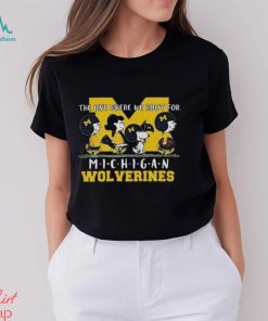 The One Where We Root For Michigan Wolverines Peanuts Characters T Shirt