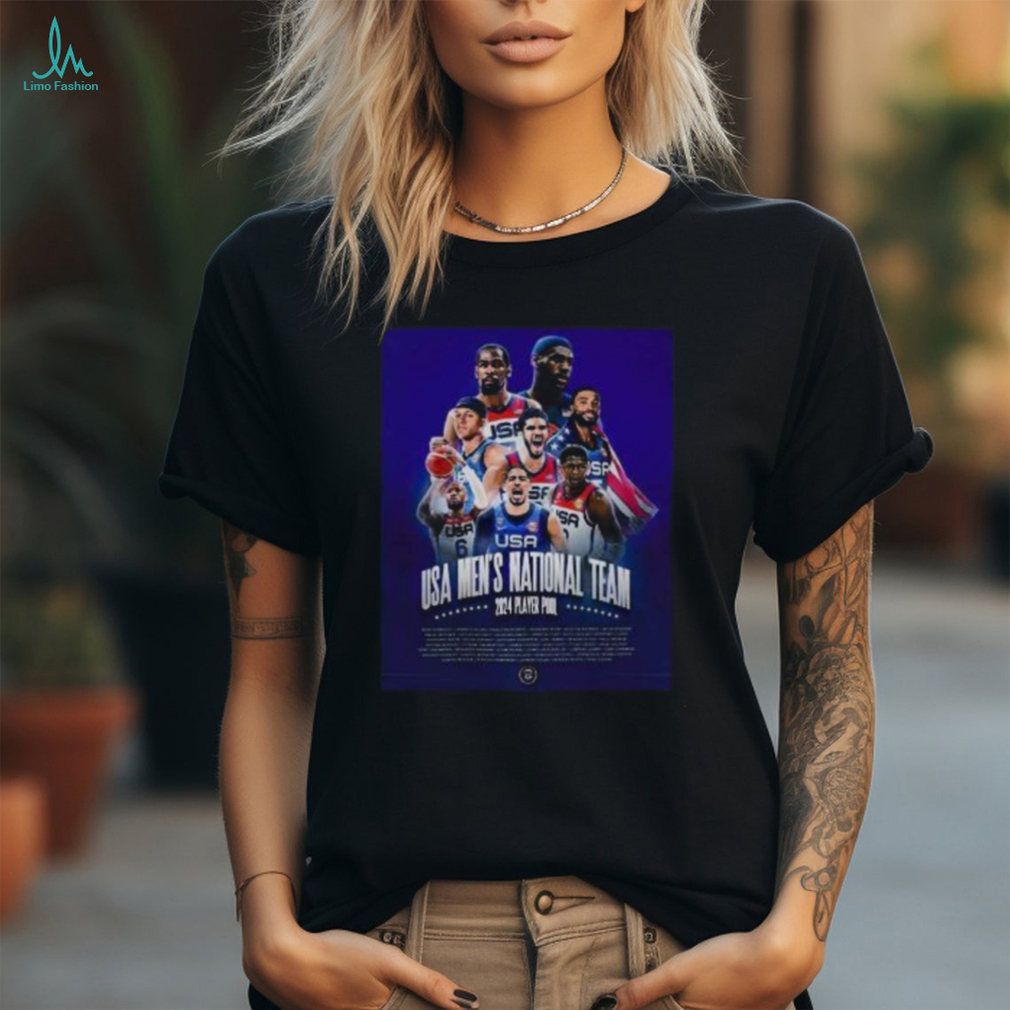 The Paris Player Pool USA Men’s National Team Members Name Lists T Shirt The Paris Player Pool USA Men’s National Team Members Name Lists T Shirt