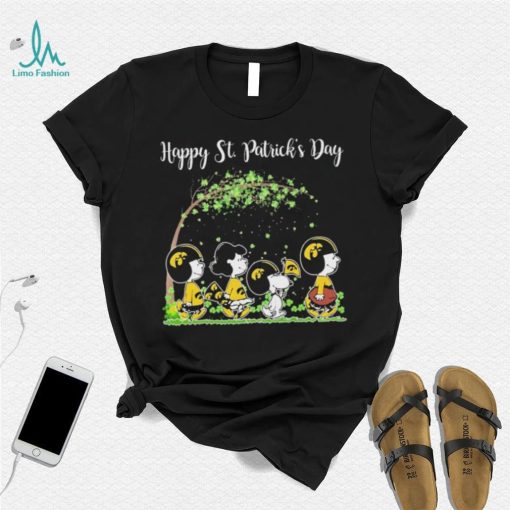 The Peanuts Characters Iowa Hawkeyes Happy St. Patrick’s Day Shirt