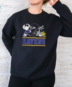 The Ravens Football Joe Cool and Woodstock Snoopy Mashup Shirt