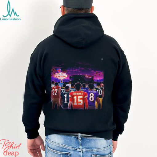 The Road To Super Bowl LVIII Las Vegas NFL Playoffs Season 2023 2024 Poster Unisex T Shirt