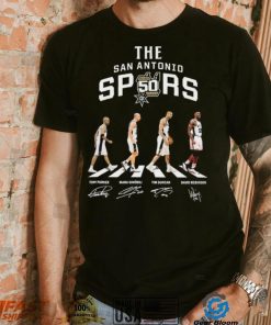 The San Antonio Spurs 50th Season Abbey Road Signatures Shirt